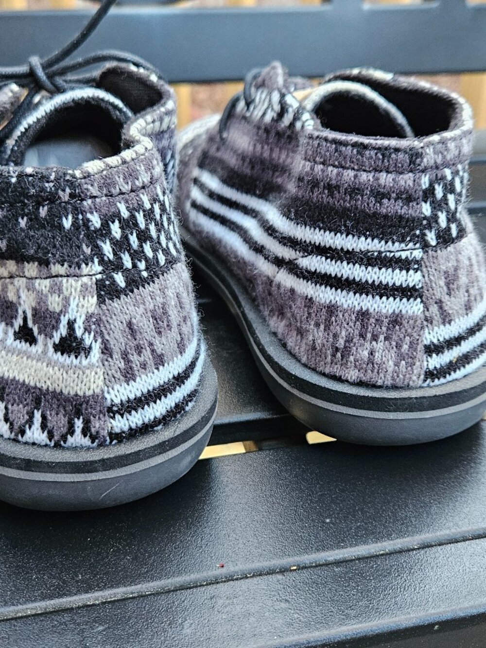 NWOT Sanuk Koda Chill Black Nordic Sidewalk Shoes Sz 9 - Picture 2 of 8